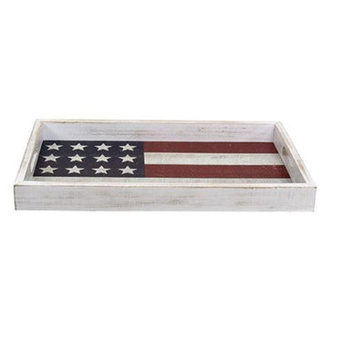 American Flag Wooden Tray - The Fox Decor